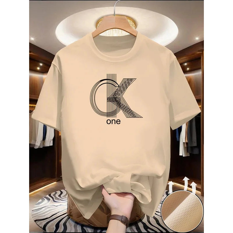 2026 Men's Graphic T Shirts Casual Crew Neck Short Sleeves Summer Essential Fashionable Prints Comfortable Basic Tees for Daily