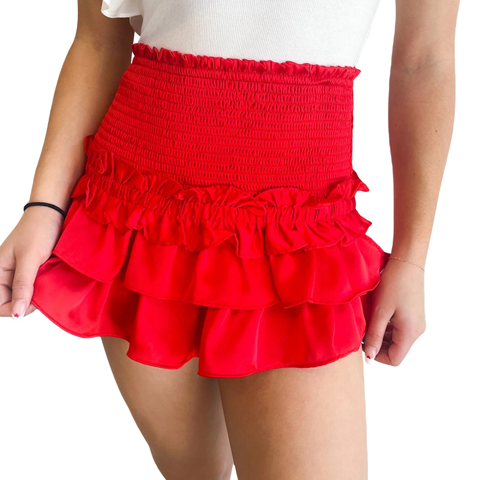 Sweet Tiered Summer Mini Skirt
