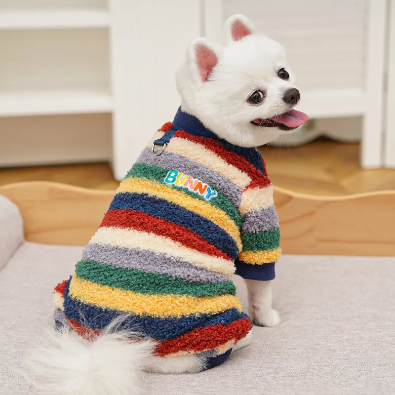 Pet Dog Clothes Soft Warm Fleece Dogs Jumpsuits Pet Clothing for Small Dogs Puppy Cats Clothes Chihuahua Yorkshire Costume Coat