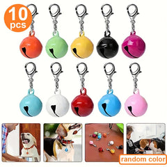 10 Pet Collar Bells, Suitable for Both Cats and Dogs, Multifunctional Accessories with Safety Buckle, Stylish and Safe Pet Accessories, Fashionable Cat Accessories, a Must-Have for Pets