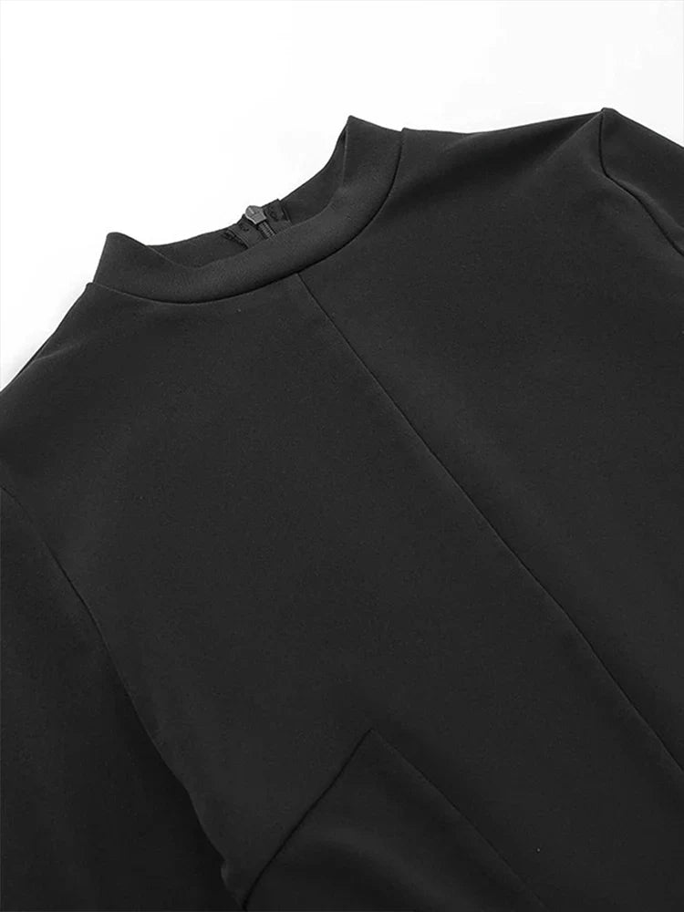 Elegant Black Bodycon Mini Dress