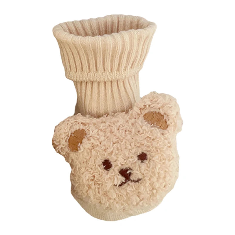 Cartoon Bear Infant Knit Socks