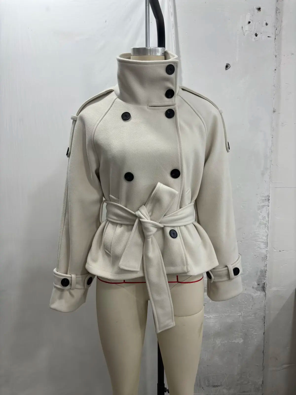 New Women's Jackets & Coats Autumn 2026 Fashion Loose Belt Elegant Turtleneck Warm Winter Jackets Women's Chic Youth Street Coat