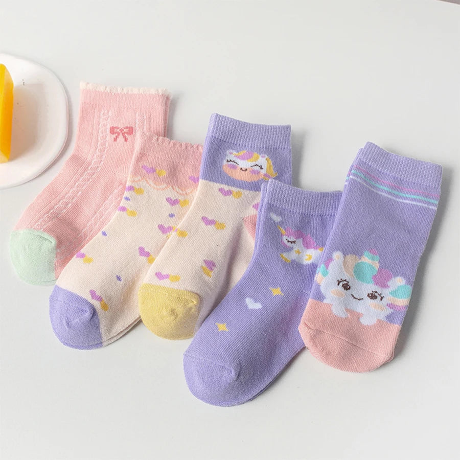 Unicorn Cartoon Kids Sock Set