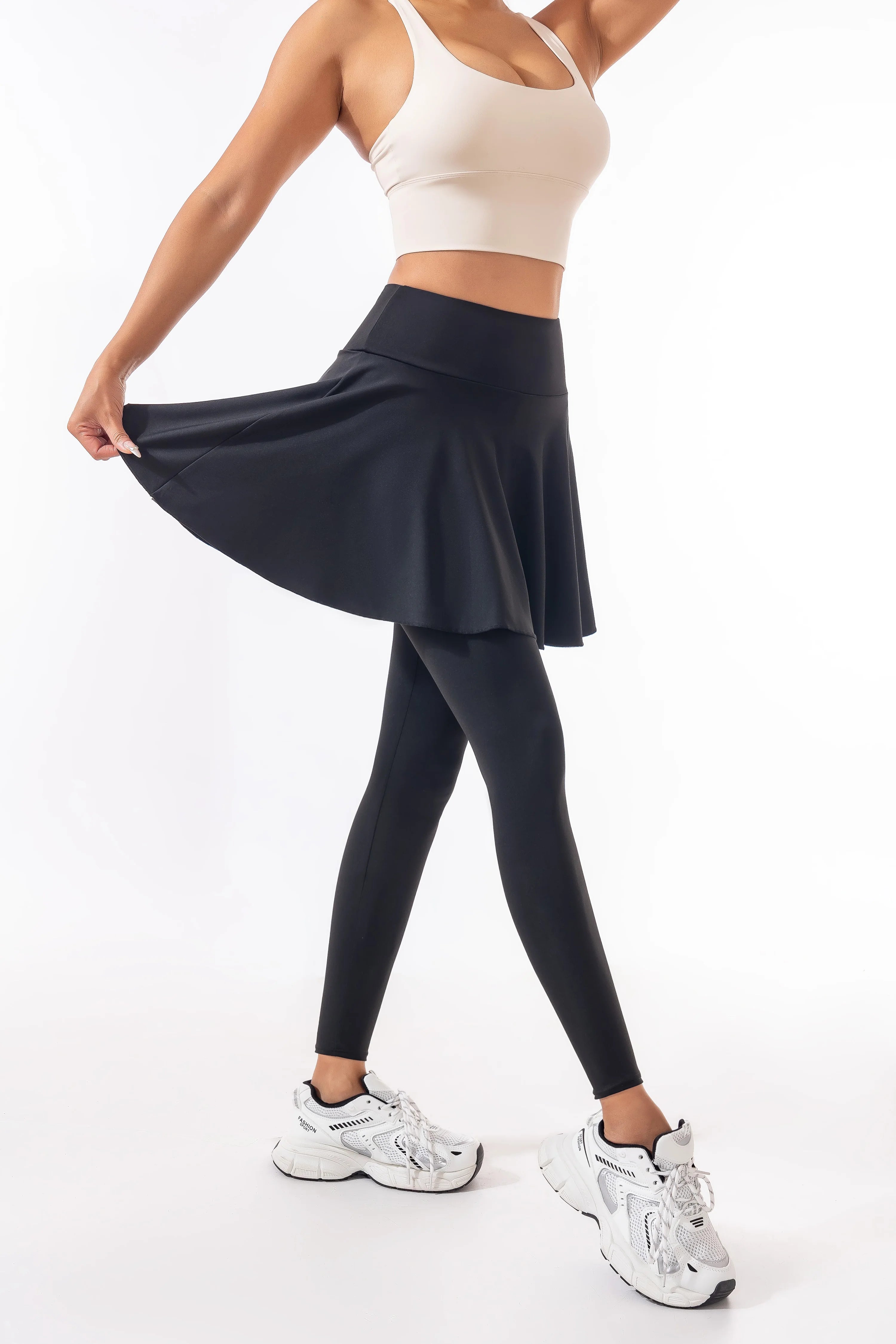 Women's 2-in-1 Yoga Skort – High-Waisted Butt-Lifting, Slim Shaping, Hidden Pockets, Luxury All-Season Pants