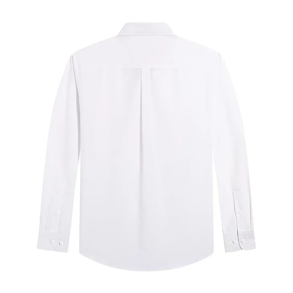 Solid Oxford Business Button Shirt