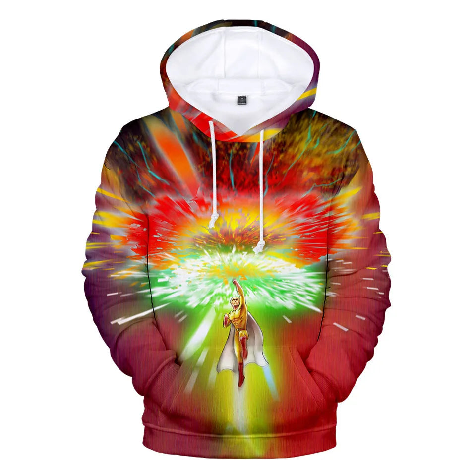 Coat Anime Saitama Oppai Hooded Hoodie Men Women Fleece Sweatshirt Fashion Harajuku Jacket Brand Clothes Cosplay Costume