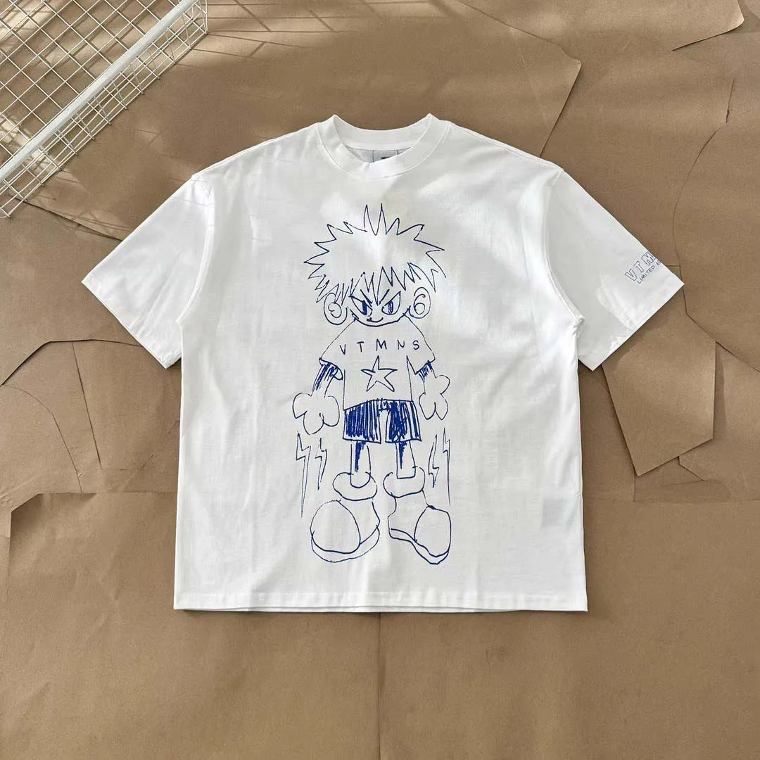 Oversized Heavy Cotton Print Tee