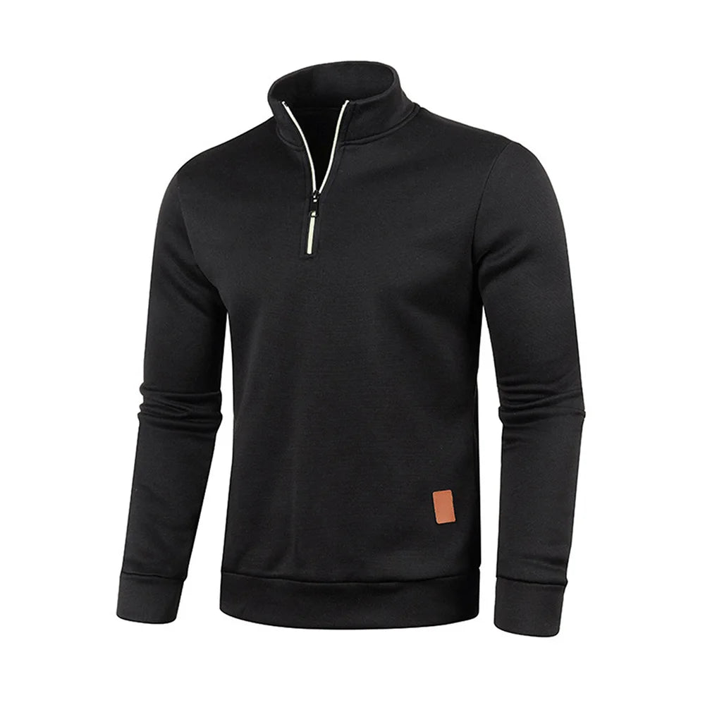 Modern Half Zip Knit Sweatshirt