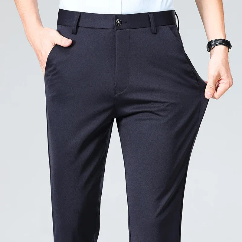 Classic Wrinkle-Resistant Suit Pants