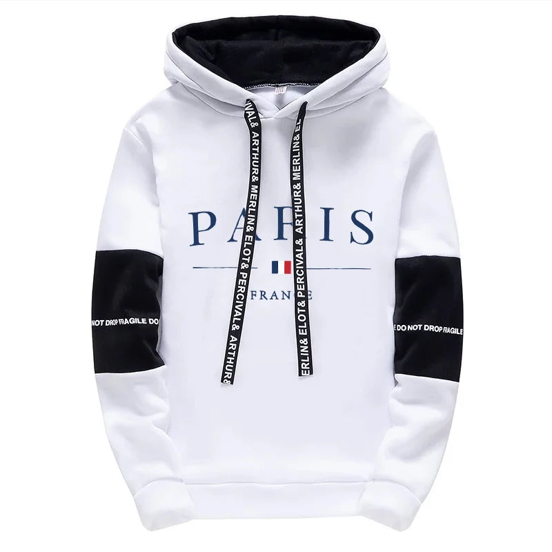 Men's Tracksuit 2 Pcs Sets Print Casual Hooded Sweatshirts Outdoors Sports Jogging Clothing Classic Fashion Single Hoodie Pants