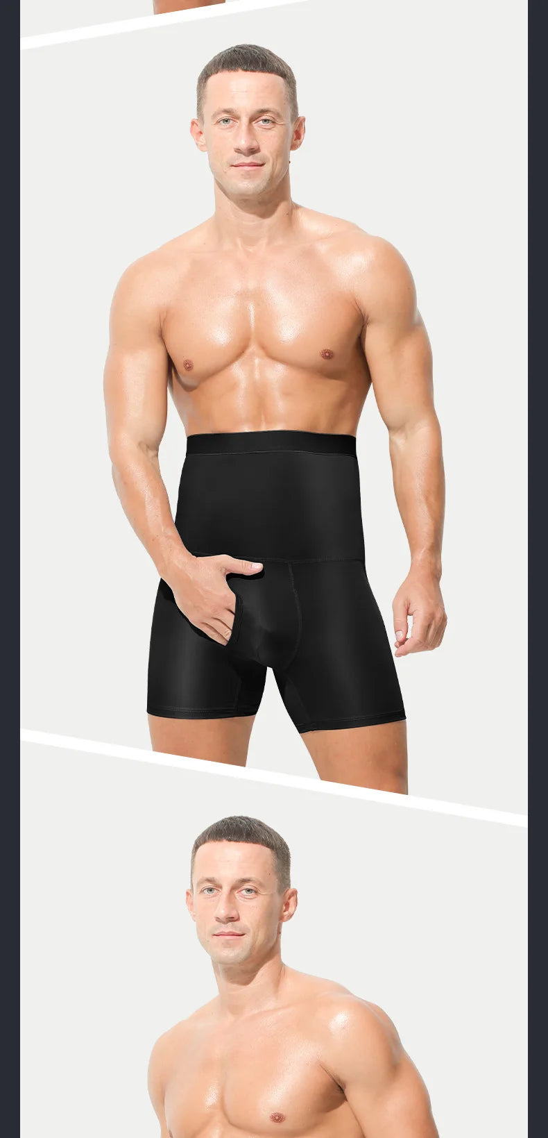 High Waist Sports Boxer Shorts