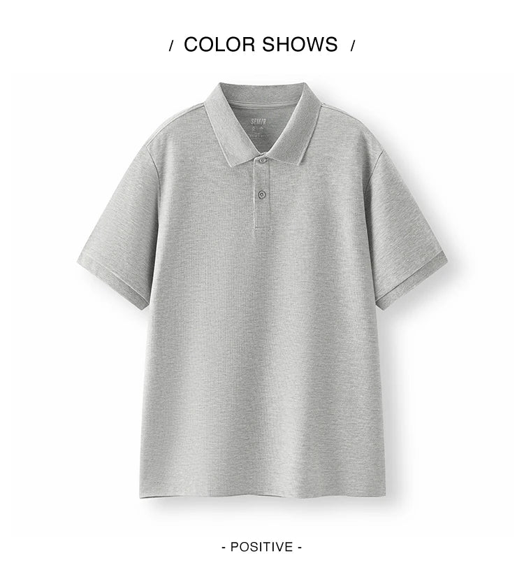 Semir Polo Shirt Men Moisture Wicking Solid Color Short Sleeve T-Shirt 2025 Summer New Slim Fit Top for Active Wear