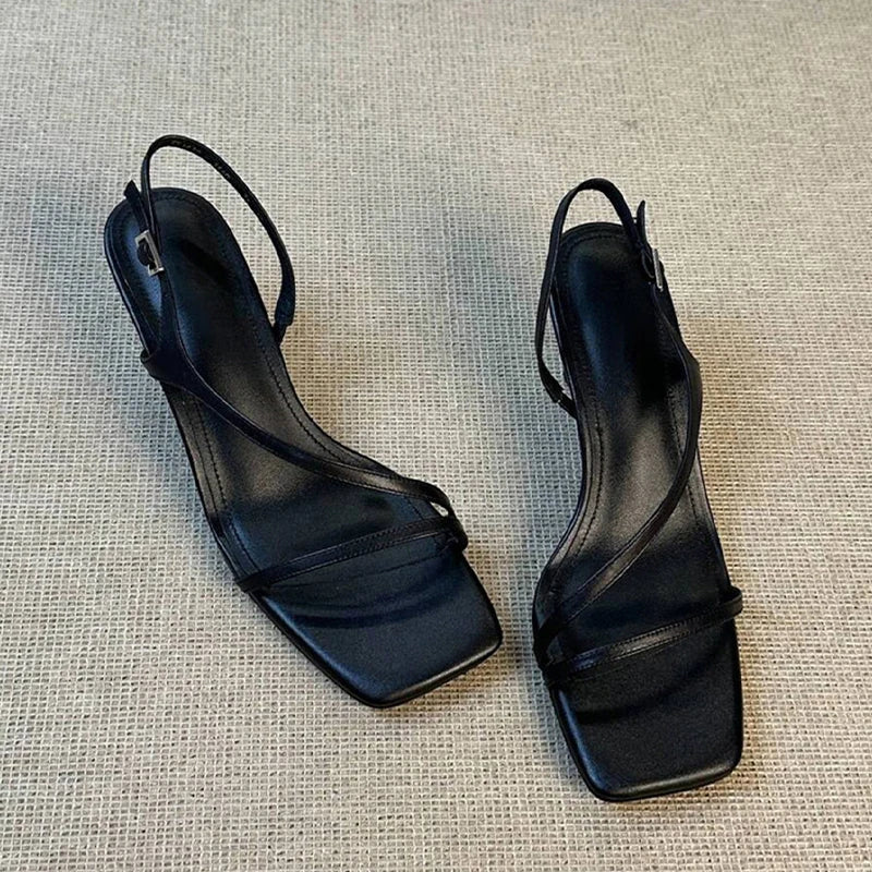 Women High Heels Sandals Designer Dress Shoes Sexy Woman Slippers Luxury Brand Pumps Open Toe Flip Flops Mujer Slides Zapatos