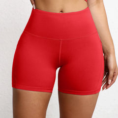 Yoga Shorts with Pockets High Waist Butt Lifting Cyclings Tights Outdoor Workout Jogging Shorts Sportswear Gym Running Short