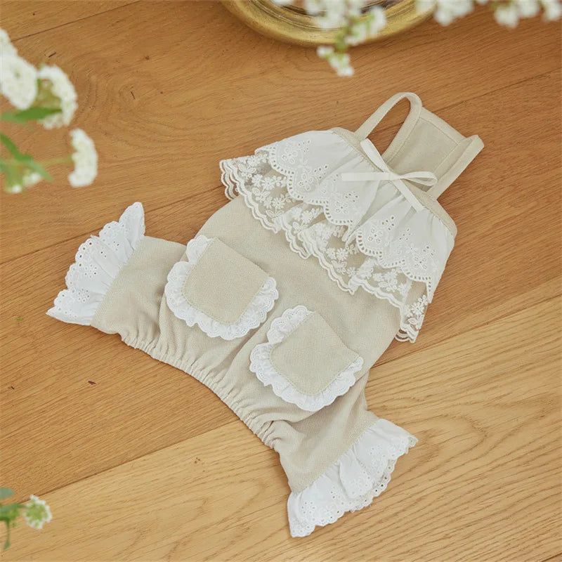 Cute Lace Pet Overalls Jumpsuit