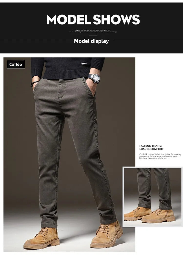 High End Casual Straight Pants