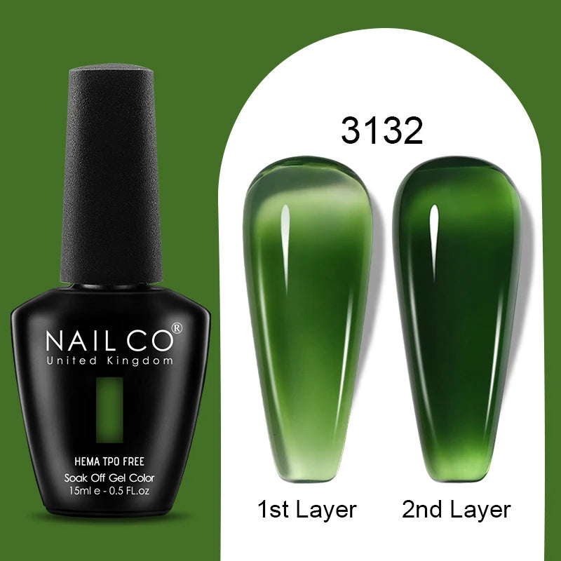 NAILCO 15ml Colorful Jelly Gel Nail Polish Gorgeous Color HEMA TPO FREE Soak Off UV LED Semi Permanent Long Wear Gel Varnish