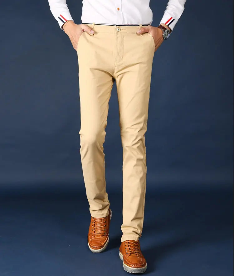 Classic Cotton Office Suit Pants