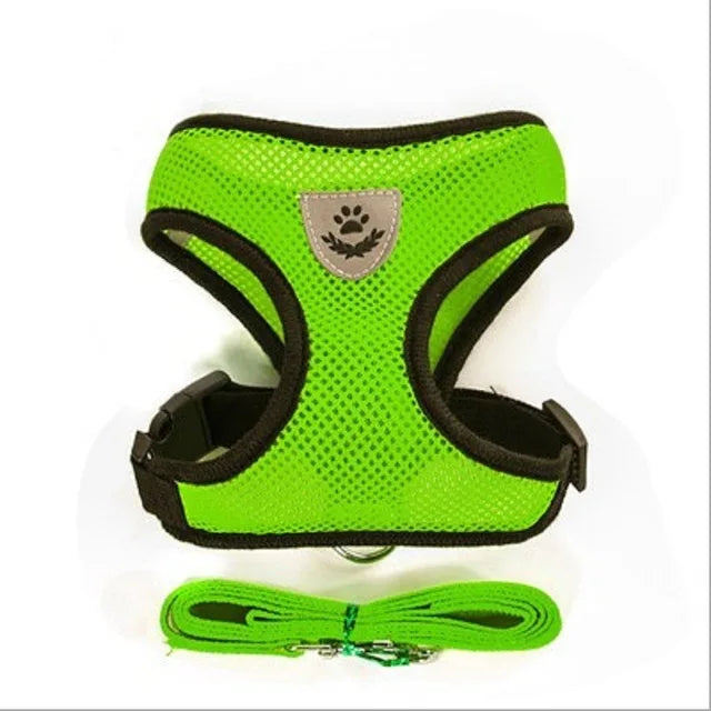 Breathable Mesh Vest Lead Leash