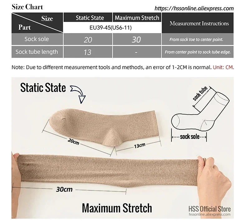 Combed Cotton Business Crew Socks