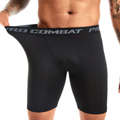 Men Compression Sports Boxer Briefs