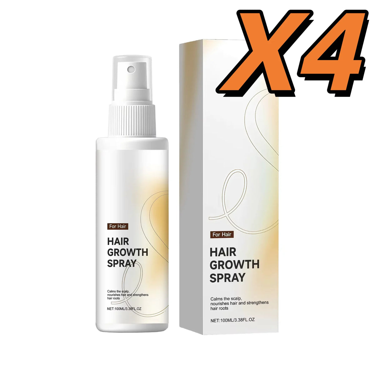 Hair Growth Spray Nourish Moisturize Scalp Plump Strengthen Follicles Reduce Hair Loss Breakage Sagging Smooth Out Frizz Essence
