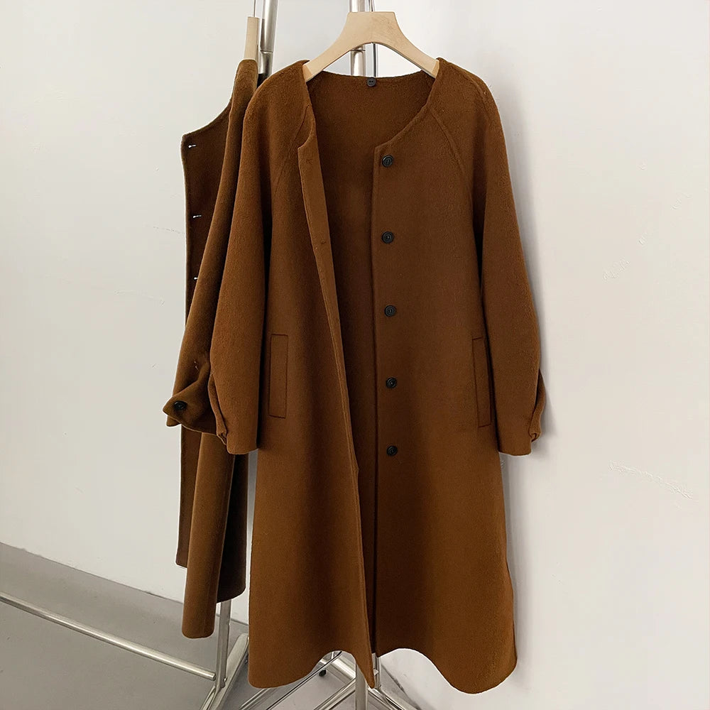 Korean Fur Wool Winter Coat