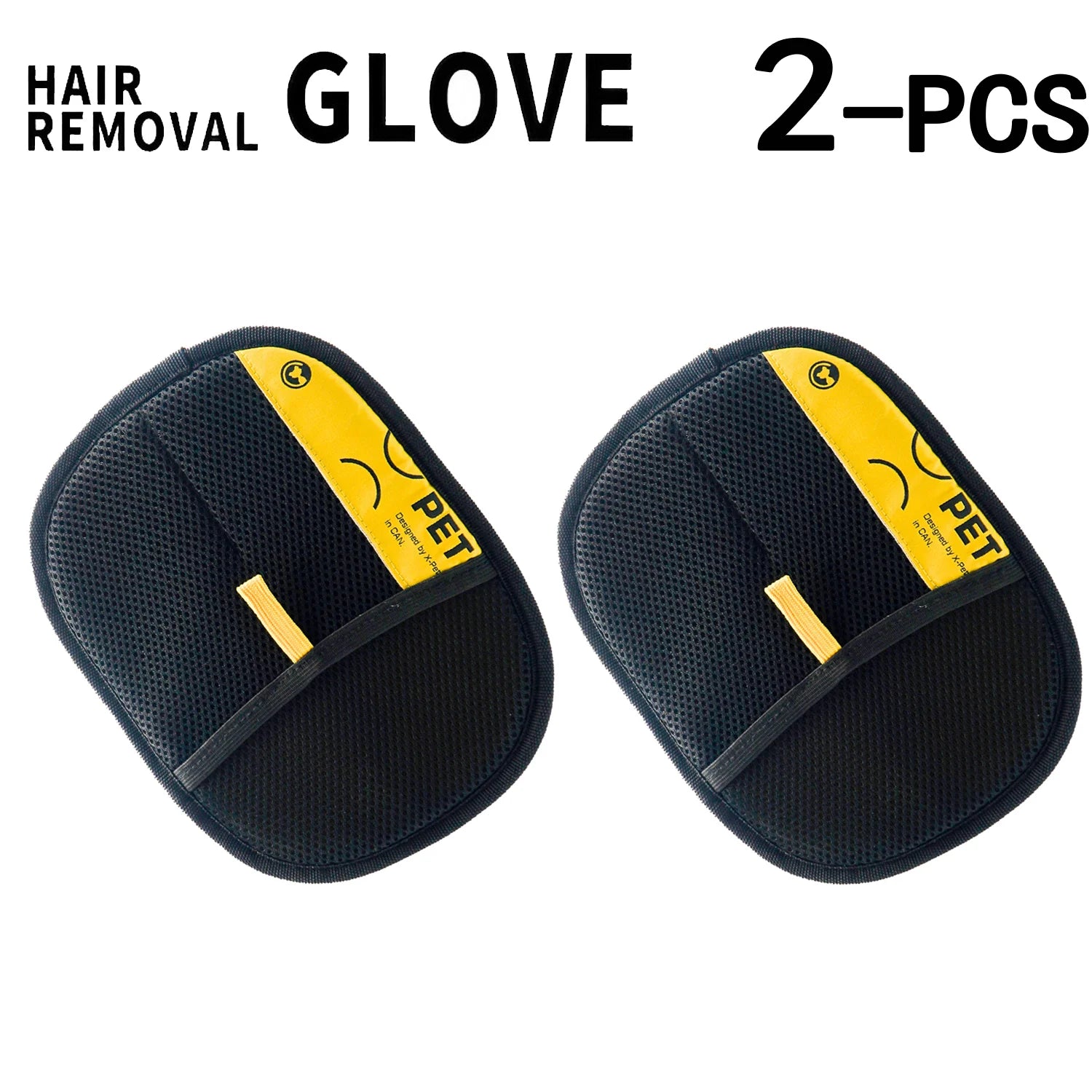 Pet Hair Remover Gloves Electrostatic for Cats Dogs, Reusable Washable Grooming Glove with 2-in-1 Lint Roller Brush - Safe Non-T