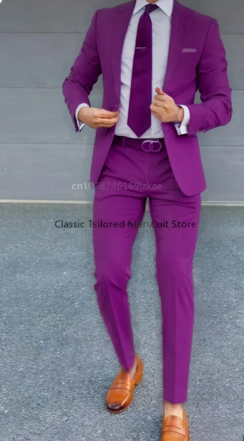 Slim Formal Two Piece Suit
