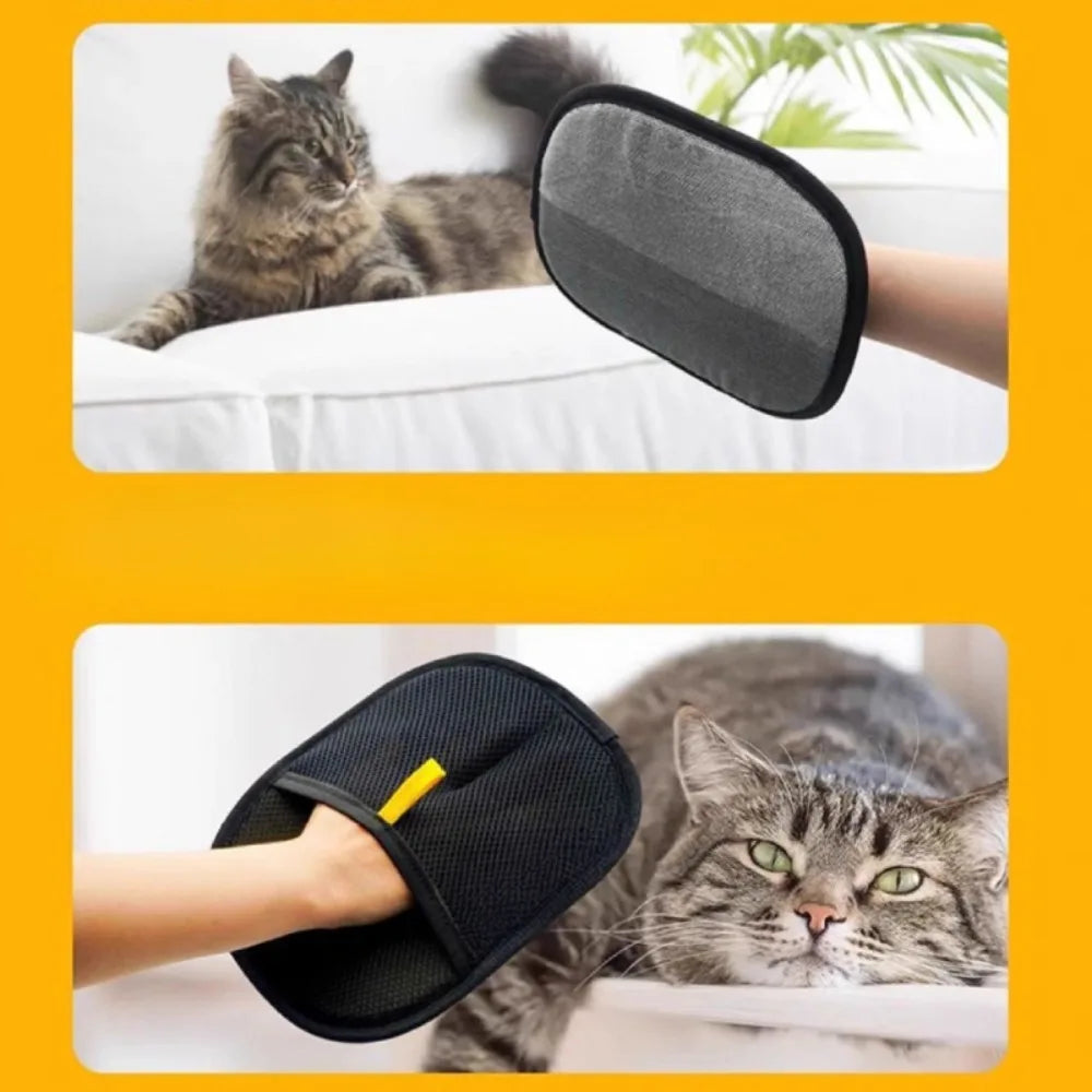 Pet Grooming Glove, Pet Hair Remover Brush for Dog Cat, Cleaning Glove for Sofa Carpet Clothes