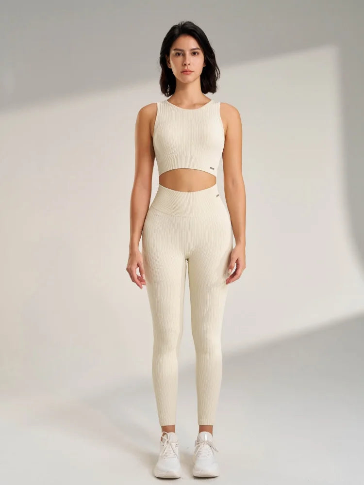 Women Yoga Set Buttery Soft Workout Clothing Gym Wear High Waist Leggings Crop Sports Bra 2 Piece Fitness Sports Suits
