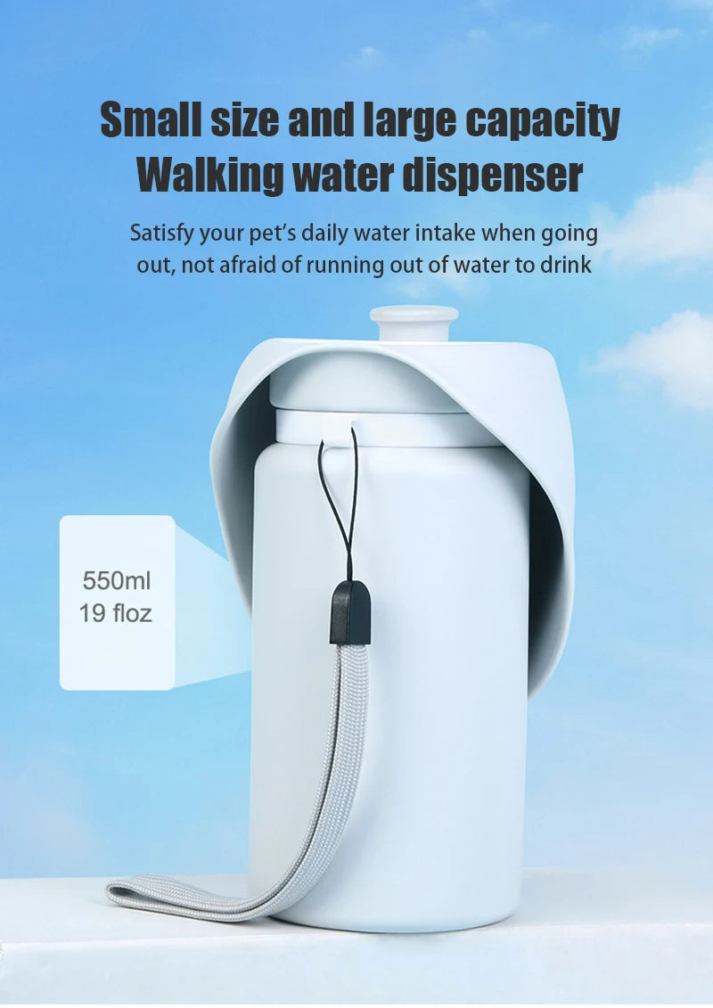 Pet Travel Folding Water Cup Silica Gel Mini Walking Dog Outdoors Large Capacity Pocket For Dog Go Out Pet Supplies Accessories