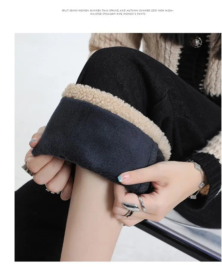 Winter Straight Leg Denim Jeans