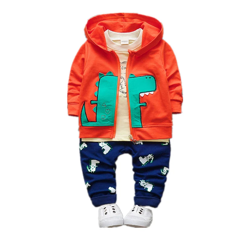 Baby Boy Hooded Cotton Set