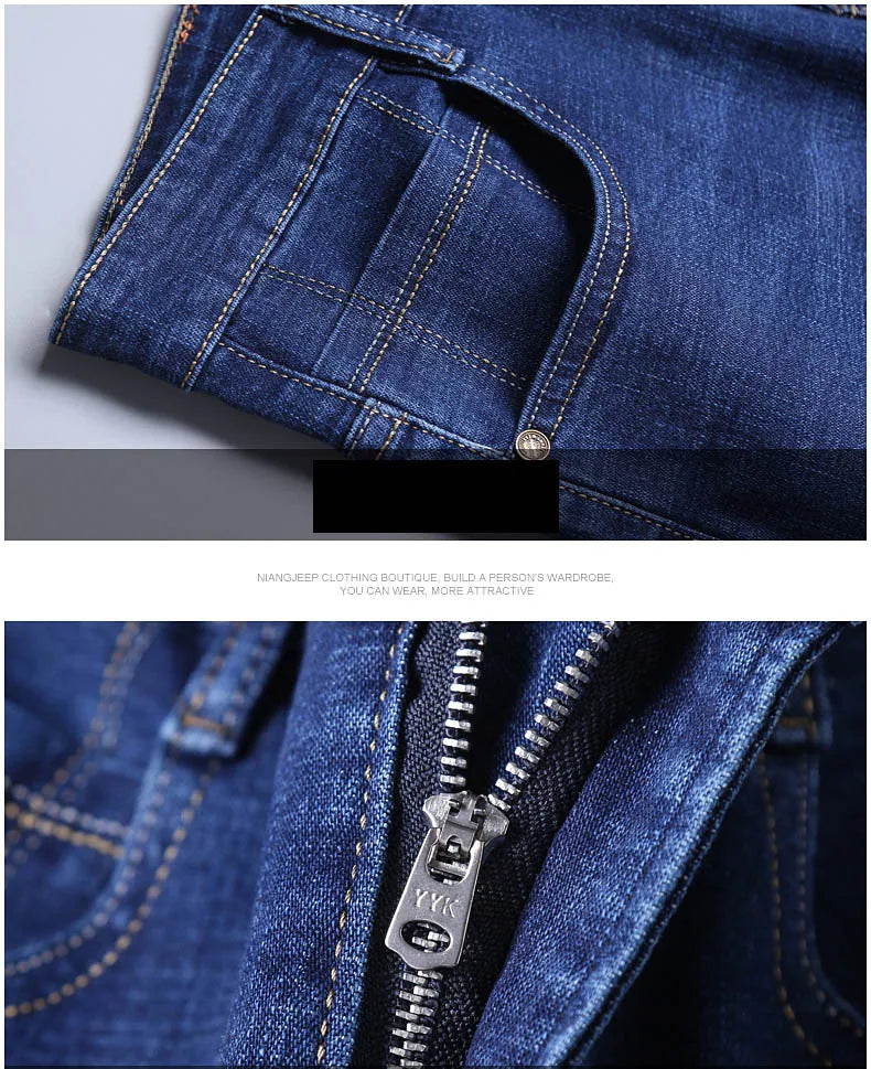 Smart Casual Straight Denim Jeans