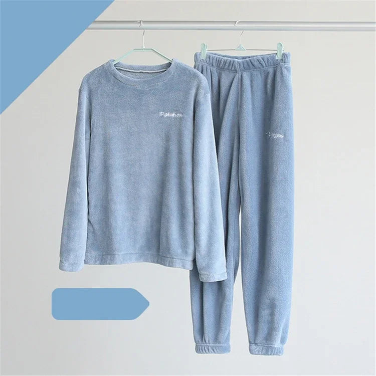 Thick Coral Fleece Pajama Set