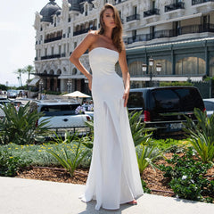 Elegant Backless Sleeveless Evening Gown
