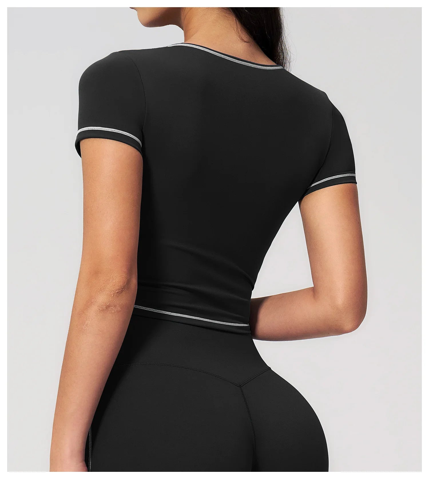 Yoga Shirts Women Sports T-Shirts Fitness Yoga Short Sleeve Gym Workout Top Running Active Shirts Female Push Up Sports T-shirts