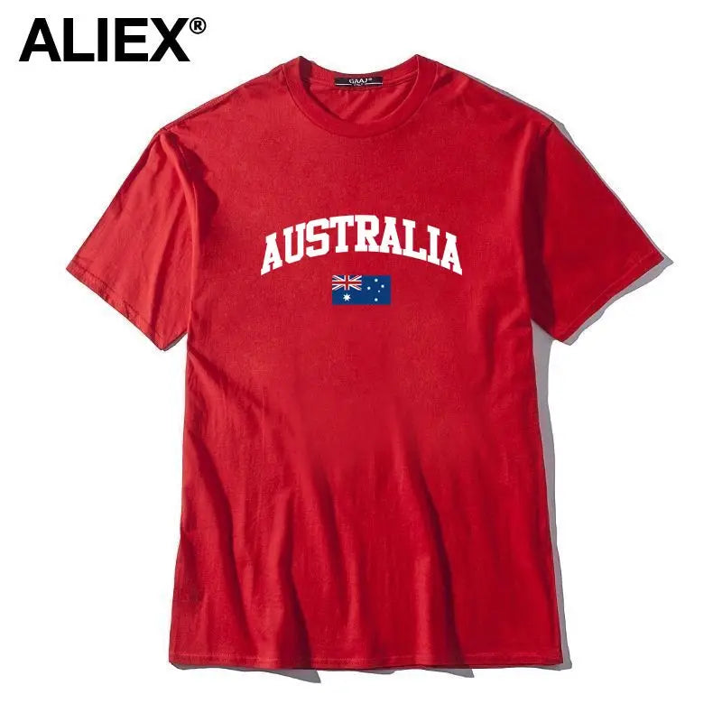 Australia Flag Cotton Graphic Tee