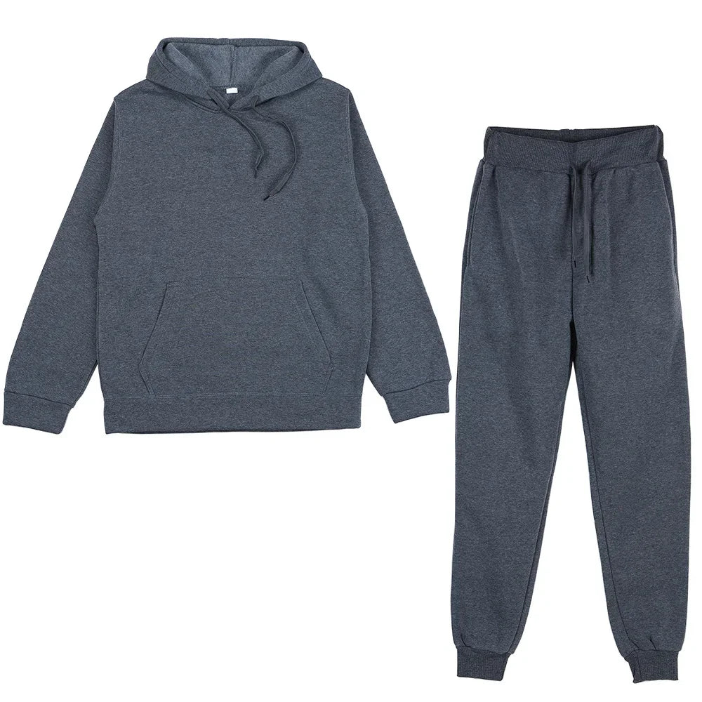 Men's Sports Suits Fashion Tracksuit Women Hoodies + Pants Two Pieces Sets Running Casual Sweatshirts Sweatpants Men's Clothing