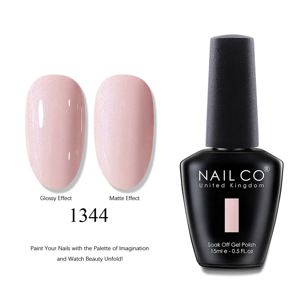 NAILCO 2025 Hot 15ML Gel Nail Polish Nails Semi-permanent UV Varnish High Quality Glass Bottle Nail Art Polish For Manicure
