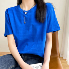 Loose Cotton Summer Tee Women