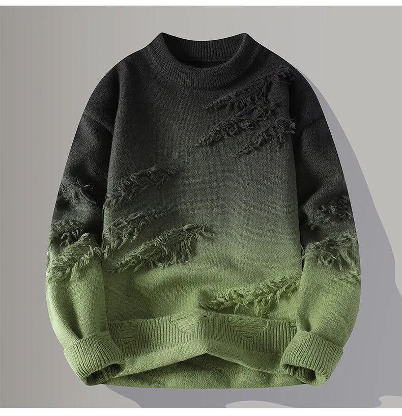 Winter Knit Crew Pullover Sweater