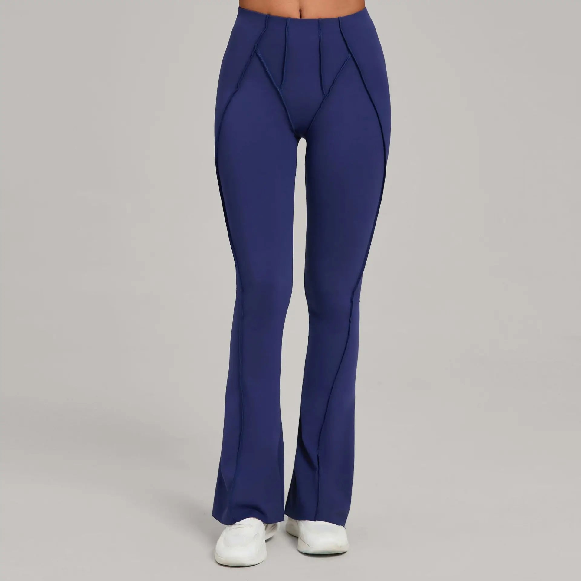 Gym Workout Women's Wide-Leg Tight-Fitting Hip-Lifting Yoga Flared Pants Dance High-Waist Flared Casual Outdoors Sports Trousers