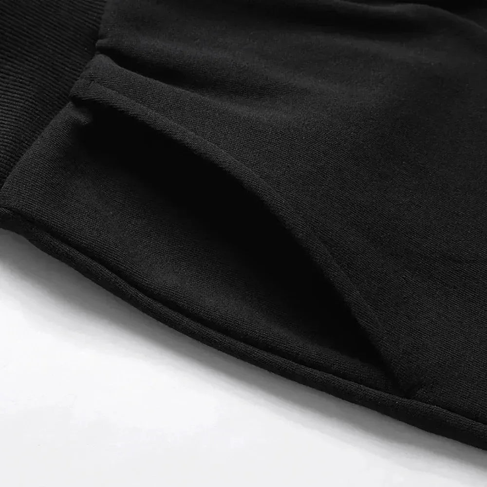 Women's Mid-Length Shorts Spring Summer Autumn Women's Shorts Elastic Waist Shorts with Dual Pockets