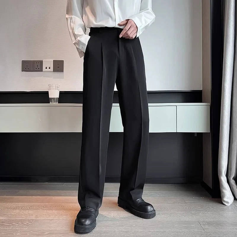 Classic White Wide-Leg Dress Pants