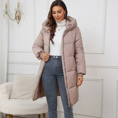 Hooded Quilted Winter Long Parka