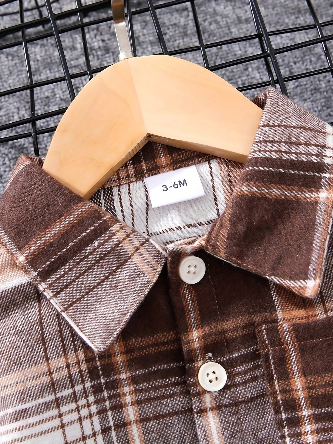 Tartan Polo Denim Outfit Set