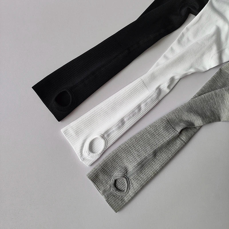 Yoga Clothes for Women, Sports Tops, Round Neck, Seamless, Slim, Running Shirt Fitness Workout Long Sleeves Gym T Shirt, Winter